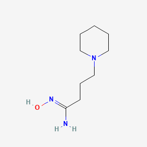 molecular formula C9H19N3O B2803356 N'-hydroxy-4-(piperidin-1-yl)butanimidamide CAS No. 364602-51-7