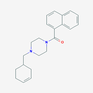 molecular formula C22H26N2O B280337 1-(3-Cyclohexen-1-ylmethyl)-4-(1-naphthoyl)piperazine 