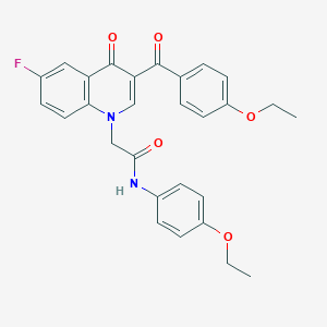 2-(3-(4-ethoxybenzoyl)-6-fluoro-4-oxoquinolin-1(4H)-yl)-N-(4-ethoxyphenyl)acetamide