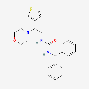 molecular formula C24H27N3O2S B2803397 1-Benzhydryl-3-(2-morpholino-2-(thiophen-3-yl)ethyl)urea CAS No. 1172033-20-3