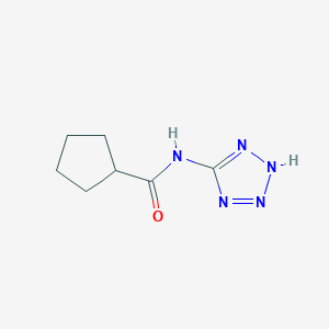 molecular formula C7H11N5O B280340 N-(1H-tetrazol-5-yl)cyclopentanecarboxamide 
