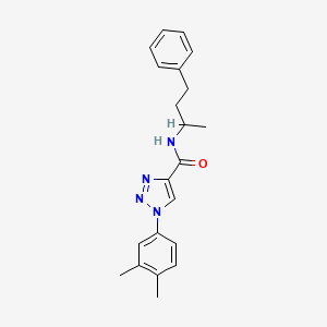 1-(3,4-dimethylphenyl)-N-(4-phenylbutan-2-yl)-1H-1,2,3-triazole-4-carboxamide