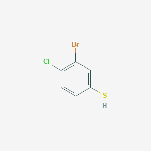 molecular formula C6H4BrClS B2803414 3-Bromo-4-chlorothiophenol CAS No. 1263376-96-0
