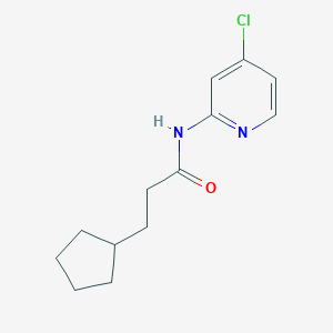 molecular formula C13H17ClN2O B280345 N-(4-chloropyridin-2-yl)-3-cyclopentylpropanamide 