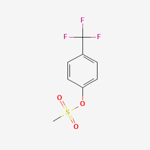 molecular formula C8H7F3O3S B2803453 4-(Trifluoromethyl)phenyl methanesulfonate CAS No. 37903-93-8