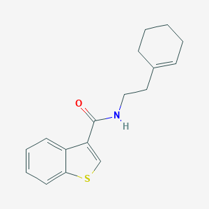 molecular formula C17H19NOS B280346 N-[2-(1-cyclohexen-1-yl)ethyl]-1-benzothiophene-3-carboxamide 