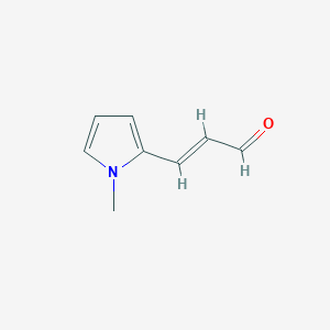 molecular formula C8H9NO B2803475 (2E)-3-(1-methyl-1H-pyrrol-2-yl)acrylaldehyde CAS No. 87234-31-9