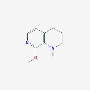 molecular formula C9H12N2O B2803480 8-Methoxy-1,2,3,4-tetrahydro-1,7-naphthyridine CAS No. 1256836-48-2