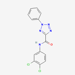 molecular formula C14H9Cl2N5O B2803487 N-(3,4-二氯苯基)-2-苯基-2H-四唑-5-羧酰胺 CAS No. 1396884-20-0