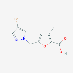 5-[(4-bromo-1H-pyrazol-1-yl)methyl]-3-methylfuran-2-carboxylic acid