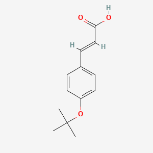 molecular formula C13H16O3 B2803527 (3E)-3-(4-Tert-butoxy-phenyl)acrylic acid CAS No. 364778-12-1