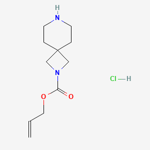 molecular formula C11H19ClN2O2 B2803547 Allyl 2,7-diazaspiro[3.5]nonane-2-carboxylate hydrochloride CAS No. 2007921-06-2