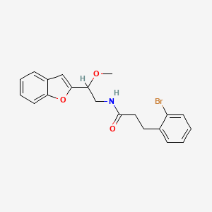 molecular formula C20H20BrNO3 B2803553 N-[2-(1-benzofuran-2-yl)-2-methoxyethyl]-3-(2-bromophenyl)propanamide CAS No. 2097861-93-1