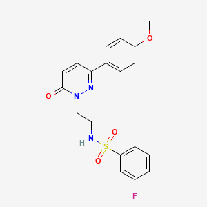 3-fluoro-N-(2-(3-(4-methoxyphenyl)-6-oxopyridazin-1(6H)-yl)ethyl)benzenesulfonamide