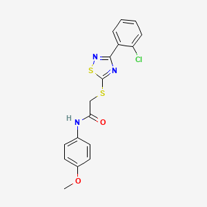 2-((3-(2-chlorophenyl)-1,2,4-thiadiazol-5-yl)thio)-N-(4-methoxyphenyl)acetamide