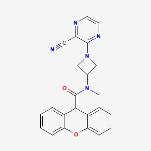 N-[1-(3-Cyanopyrazin-2-yl)azetidin-3-yl]-N-methyl-9H-xanthene-9-carboxamide