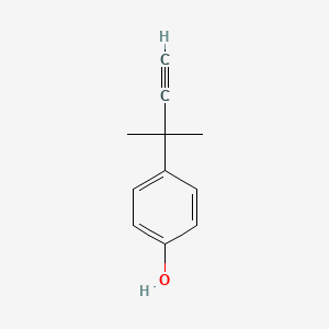 molecular formula C11H12O B2803628 4-(2-甲基丁-3-炔-2-基)苯酚 CAS No. 53987-51-2