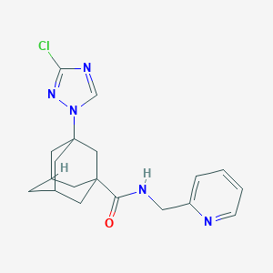 3-(3-chloro-1H-1,2,4-triazol-1-yl)-N-(2-pyridinylmethyl)-1-adamantanecarboxamide