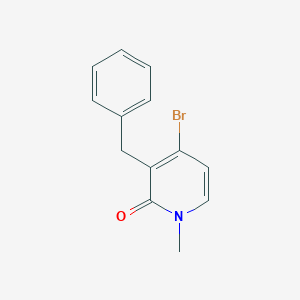 molecular formula C13H12BrNO B2803630 3-Benzyl-4-bromo-1-methylpyridin-2-one CAS No. 2241142-71-0