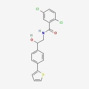 molecular formula C19H15Cl2NO2S B2803634 2,5-dichloro-N-{2-hydroxy-2-[4-(thiophen-2-yl)phenyl]ethyl}benzamide CAS No. 2380190-25-8