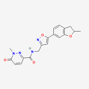 1-methyl-N-((5-(2-methyl-2,3-dihydrobenzofuran-6-yl)isoxazol-3-yl)methyl)-6-oxo-1,6-dihydropyridazine-3-carboxamide