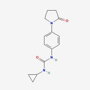 1-Cyclopropyl-3-(4-(2-oxopyrrolidin-1-yl)phenyl)urea