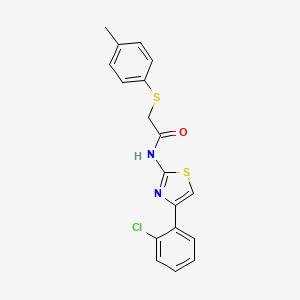 N-[4-(2-chlorophenyl)-1,3-thiazol-2-yl]-2-[(4-methylphenyl)sulfanyl]acetamide