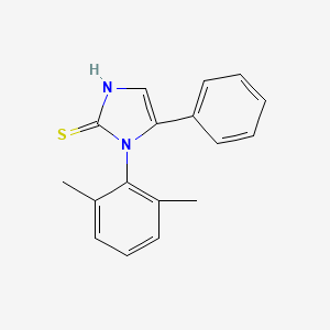 molecular formula C17H16N2S B2803657 1-(2,6-dimethylphenyl)-5-phenyl-1H-imidazole-2-thiol CAS No. 793716-13-9