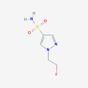 molecular formula C5H8FN3O2S B2803667 1-(2-氟乙基)-1H-吡唑-4-磺酰胺 CAS No. 1521702-65-7