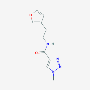 molecular formula C10H12N4O2 B2803676 N-(2-(furan-3-yl)ethyl)-1-methyl-1H-1,2,3-triazole-4-carboxamide CAS No. 1797649-10-5