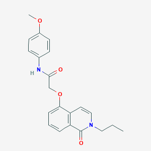 N-(4-methoxyphenyl)-2-(1-oxo-2-propylisoquinolin-5-yl)oxyacetamide