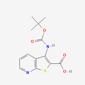 3-[(2-Methylpropan-2-yl)oxycarbonylamino]thieno[2,3-b]pyridine-2-carboxylic acid