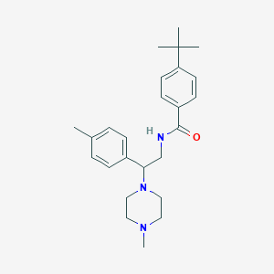 4-(tert-butyl)-N-(2-(4-methylpiperazin-1-yl)-2-(p-tolyl)ethyl)benzamide
