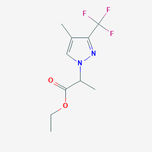 Ethyl 2-[4-methyl-3-(trifluoromethyl)-1H-pyrazol-1-yl]propanoate
