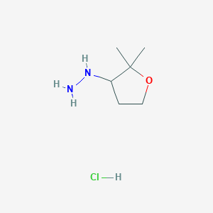 (2,2-Dimethyloxolan-3-yl)hydrazine hydrochloride