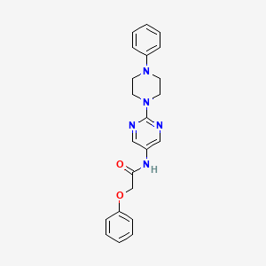 2-phenoxy-N-(2-(4-phenylpiperazin-1-yl)pyrimidin-5-yl)acetamide