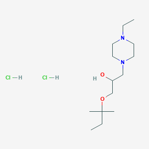 1-(4-Ethylpiperazin-1-yl)-3-(tert-pentyloxy)propan-2-ol dihydrochloride