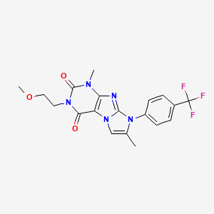 2-(2-Methoxyethyl)-4,7-dimethyl-6-[4-(trifluoromethyl)phenyl]purino[7,8-a]imidazole-1,3-dione