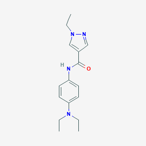 molecular formula C16H22N4O B280372 N-[4-(diethylamino)phenyl]-1-ethyl-1H-pyrazole-4-carboxamide 