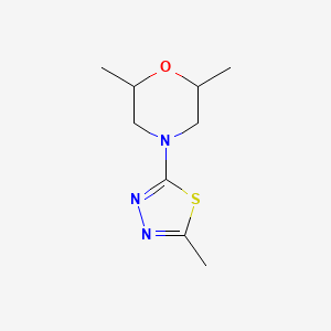 2,6-Dimethyl-4-(5-methyl-1,3,4-thiadiazol-2-yl)morpholine