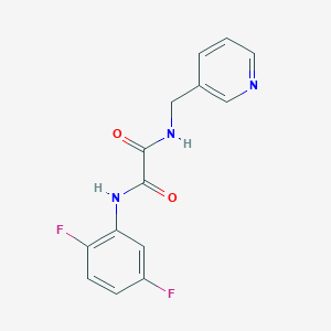 molecular formula C14H11F2N3O2 B2803740 N'-(2,5-difluorophenyl)-N-(pyridin-3-ylmethyl)oxamide CAS No. 900001-19-6