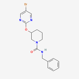 molecular formula C17H19BrN4O2 B2803757 N-benzyl-3-((5-bromopyrimidin-2-yl)oxy)piperidine-1-carboxamide CAS No. 2034430-94-7