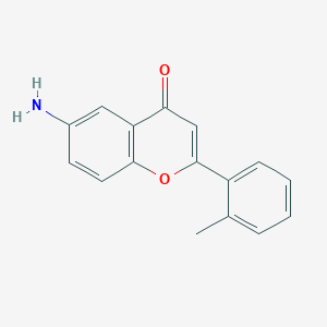 6-Amino-2-(2-methylphenyl)chromen-4-one