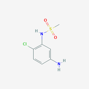 molecular formula C7H9ClN2O2S B2803763 N-(5-氨基-2-氯苯基)甲磺酰胺 CAS No. 1156530-66-3