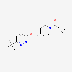 [4-[(6-Tert-butylpyridazin-3-yl)oxymethyl]piperidin-1-yl]-cyclopropylmethanone