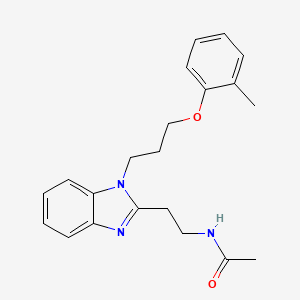 N-(2-{1-[3-(2-methylphenoxy)propyl]-1H-benzimidazol-2-yl}ethyl)acetamide
