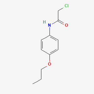 molecular formula C11H14ClNO2 B2803780 2-chloro-N-(4-propoxyphenyl)acetamide CAS No. 41240-81-7