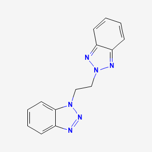 molecular formula C14H12N6 B2803783 1-[2-(Benzotriazol-2-yl)ethyl]benzotriazole CAS No. 116477-11-3