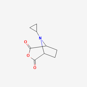 molecular formula C9H11NO3 B2803790 8-Cyclopropyl-3-oxa-8-azabicyclo[3.2.1]octane-2,4-dione CAS No. 2031259-24-0