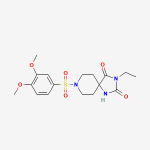 8-((3,4-Dimethoxyphenyl)sulfonyl)-3-ethyl-1,3,8-triazaspiro[4.5]decane-2,4-dione